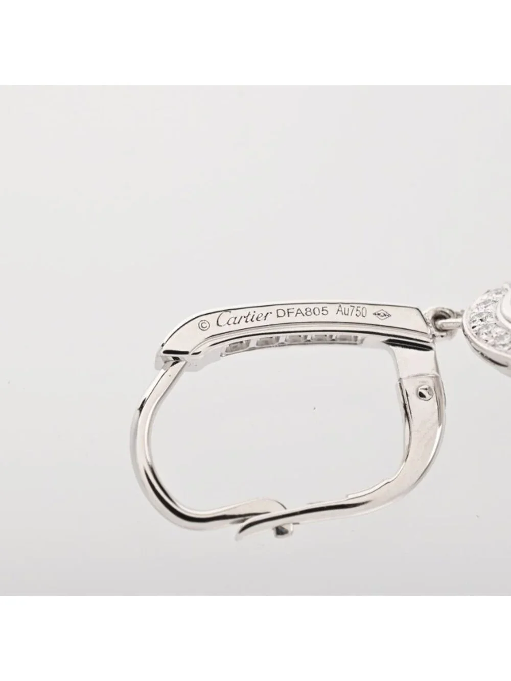 Cartier Earrings Damour White Gold